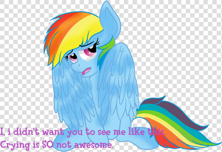 Rainbowtashie  Crying  Pegasus  Pony  Rainbow Dash    Mlp Rainbow Dash Crying  HD Png DownloadTransparent PNG