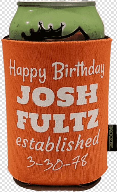 Happy Birthday Koozie   Beer Bottle  HD Png DownloadTransparent PNG