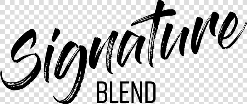 Signature Blend Blue Slush By Ohm Brew   Calligraphy  HD Png DownloadTransparent PNG