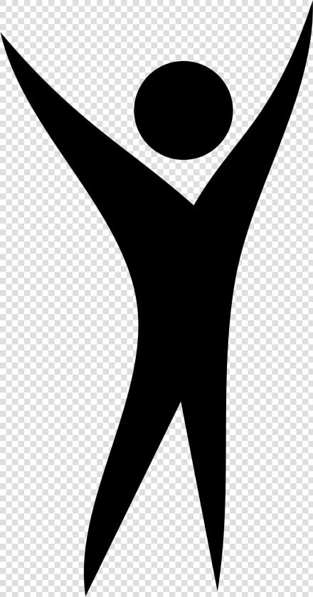 Clipart Person Symbol   Happy Person Clipart Black And White  HD Png DownloadTransparent PNG