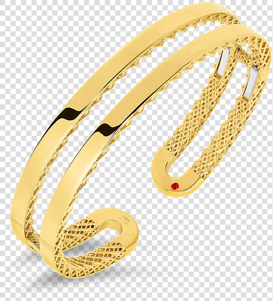 Roberto Coin Double Symphony Golden Gate Bangle   Body Jewelry  HD Png DownloadTransparent PNG