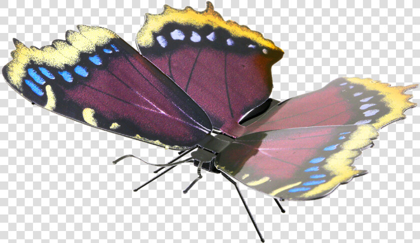 Metal Earth Butterflies   Mourning Cloak Butterfly Png  Transparent PngTransparent PNG