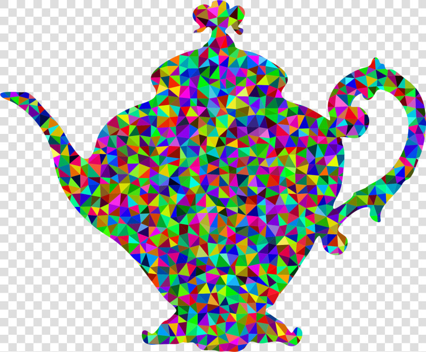 Prismatic Low Poly Vintage Teapot Clip Arts   Colourful Brain With Transparent Background  HD Png DownloadTransparent PNG