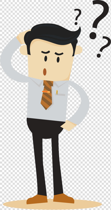 So Where Does An Honest  Ethical Company Get New Business   Cartoon Person Looking Confused  HD Png DownloadTransparent PNG