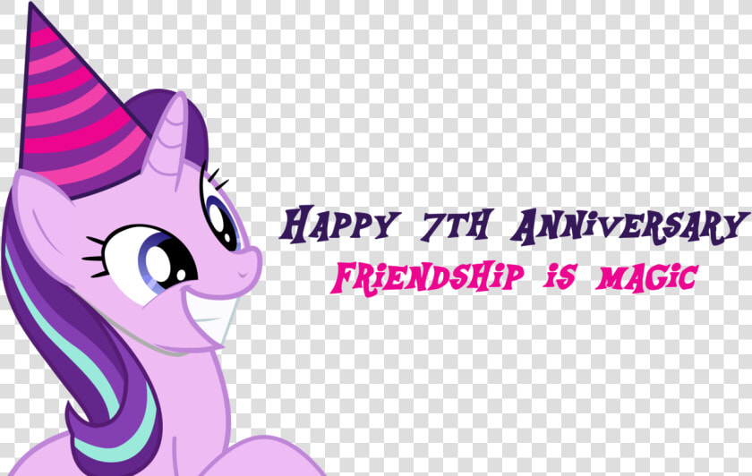 You Can Click Above To Reveal The Image Just This Once    Little Pony 7th Happy Birthday  HD Png DownloadTransparent PNG