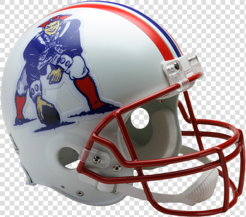 New England Patriots Vsr4 Authentic Throwback Helmet   New England Patriots Helmet  HD Png DownloadTransparent PNG