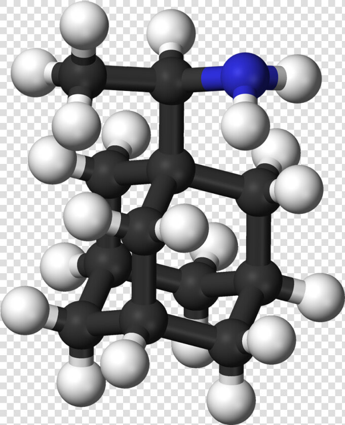 Rimantadine 3d Balls Ball And Stick Model Of The Rimantadine   Adamantane  HD Png DownloadTransparent PNG