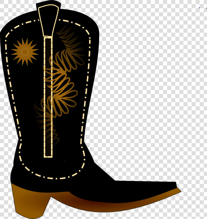 Vector Clip Art Of Black Cowboy Boot   Black Cowboy Boots Clipart  HD Png DownloadTransparent PNG