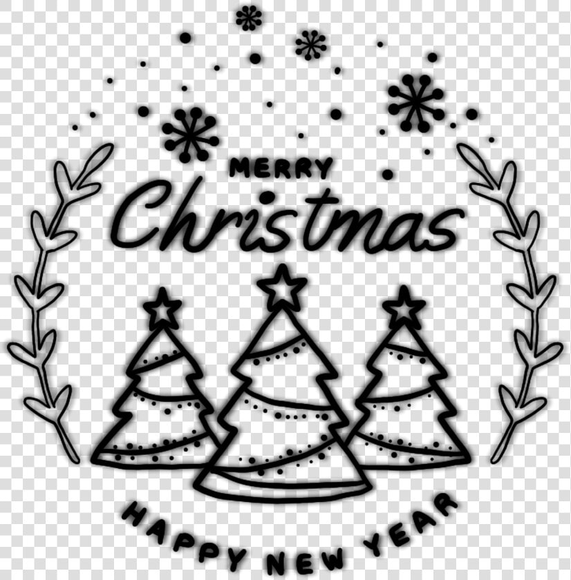  black  neon  christmas  newyear  merychristmas  2019   Christmas Tree  HD Png DownloadTransparent PNG