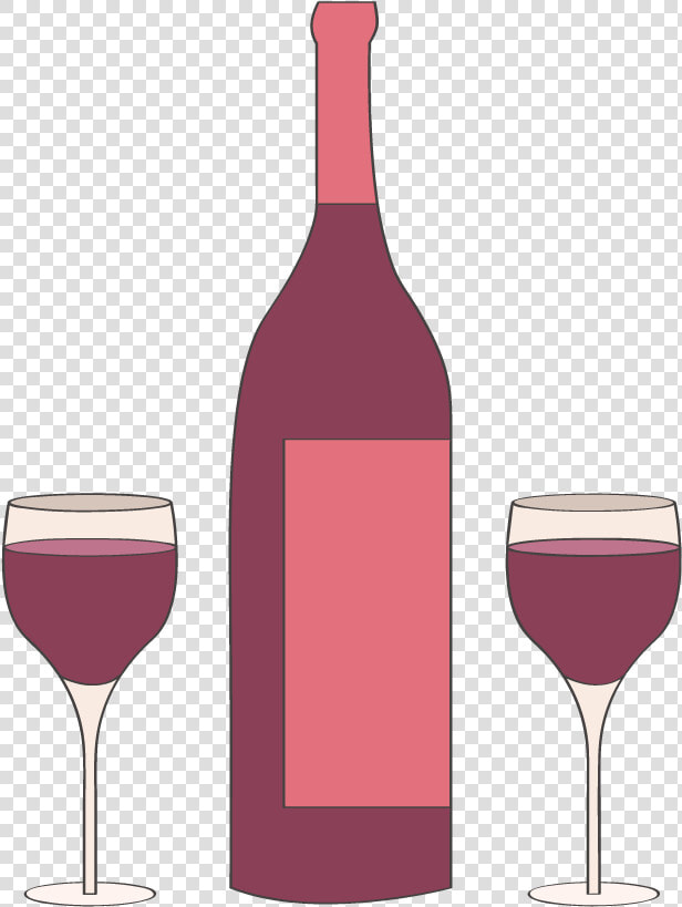 Red Wine Bottle Alcoholic Beverage   Wine Glass  HD Png DownloadTransparent PNG