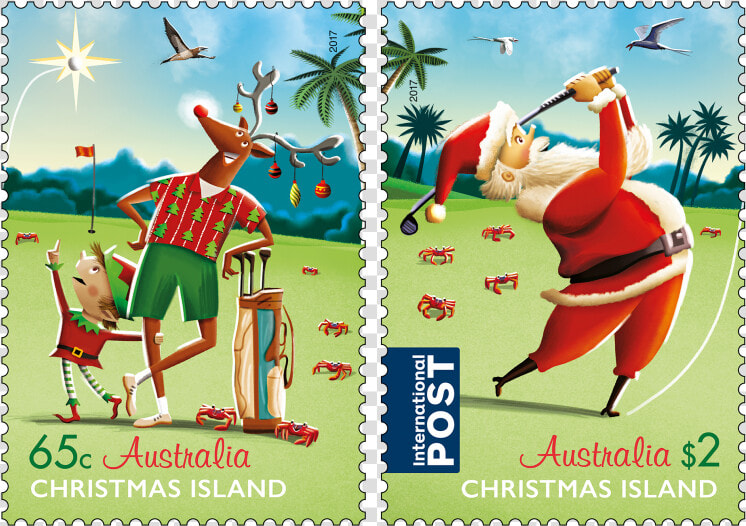 Christmas Island Australia Post   Christmas Island Christmas Stamp  HD Png DownloadTransparent PNG