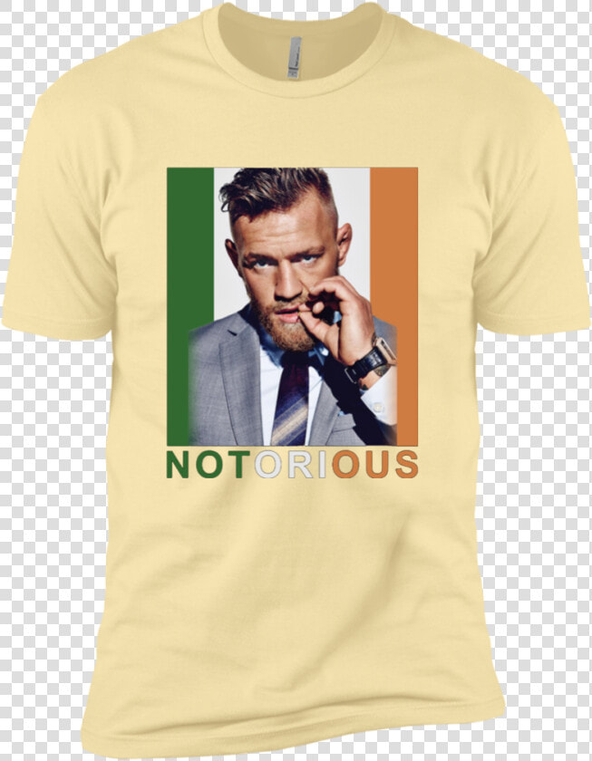 Conor Mcgregor Notorious Nl3600 Next Level Premium   T shirt  HD Png DownloadTransparent PNG