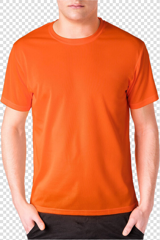 Plain Orange T Shirt Mens  HD Png DownloadTransparent PNG