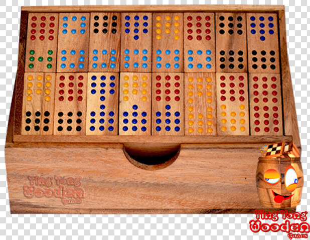 Domino 12 Family Box Domino With 96 Wooden Dominoes   Atmega8 Led Vu Meter  HD Png DownloadTransparent PNG