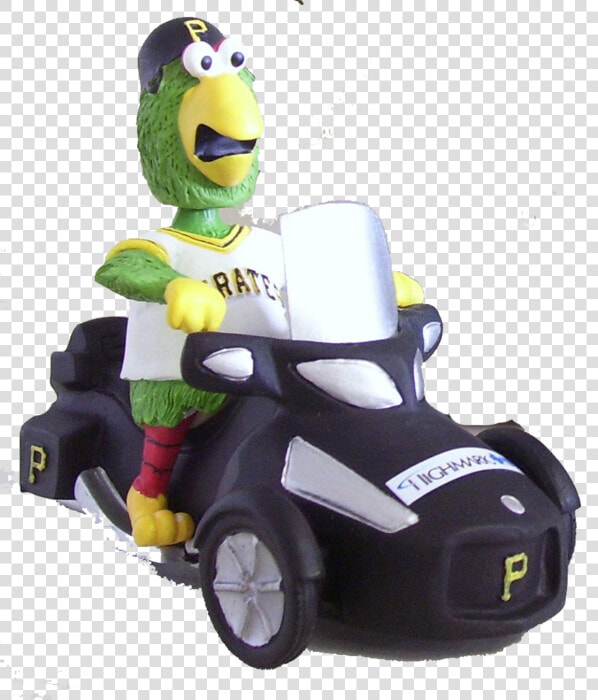 Parrot The Pittsburgh Pirates Mascot On Atv Bobble   Push  amp  Pull Toy  HD Png DownloadTransparent PNG