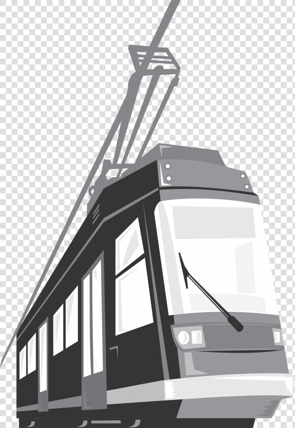 Modern Streetcar Tram Train Icon   Trolley  HD Png DownloadTransparent PNG