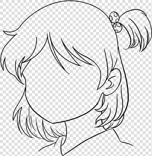 How To Draw Anime Girl Face   Easy Drawing Cute Anime Girl  HD Png DownloadTransparent PNG