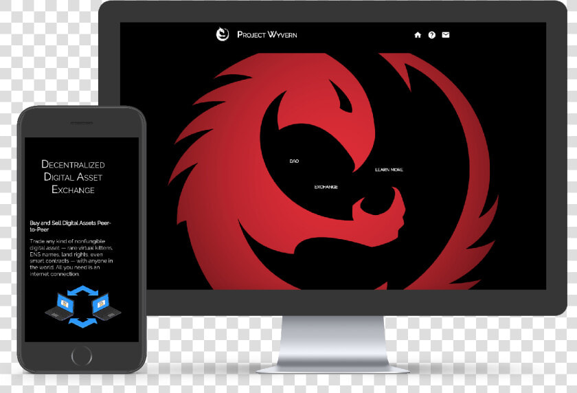 Project Wyvern Website Mock Up Crypto Designers   Project Wyvern  HD Png DownloadTransparent PNG