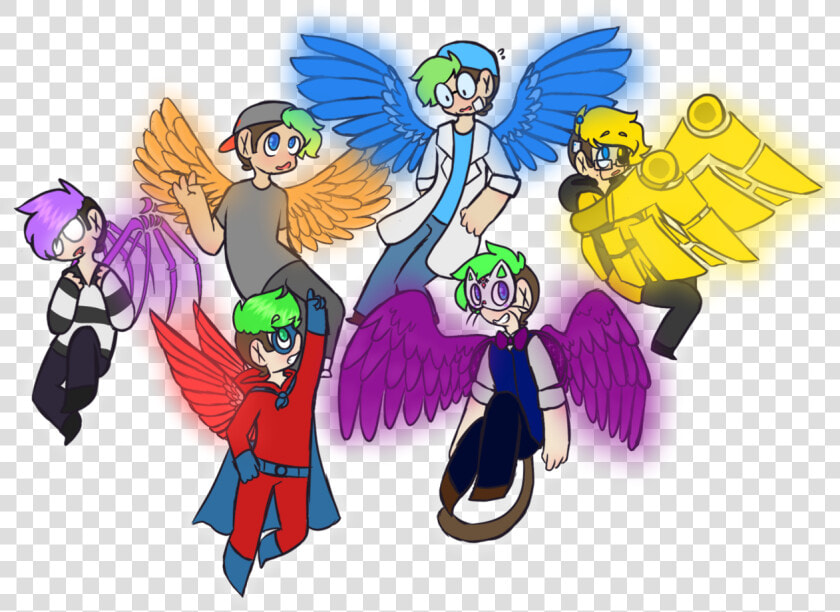 “ Septiscape Egos With Wings   Cartoon  HD Png DownloadTransparent PNG