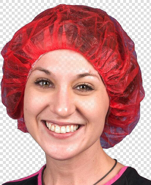 Hairnet Transparent Background Png   Red Bouffant Cap  Png DownloadTransparent PNG