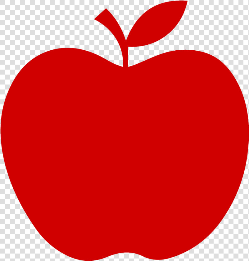 Apple   Red Apple Silhouette  HD Png DownloadTransparent PNG