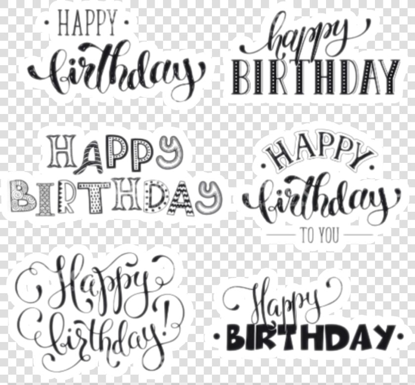  happybirthday  enjoy  creative  stickers  inscription   Happy Birthday Tumblr Stickers  HD Png DownloadTransparent PNG