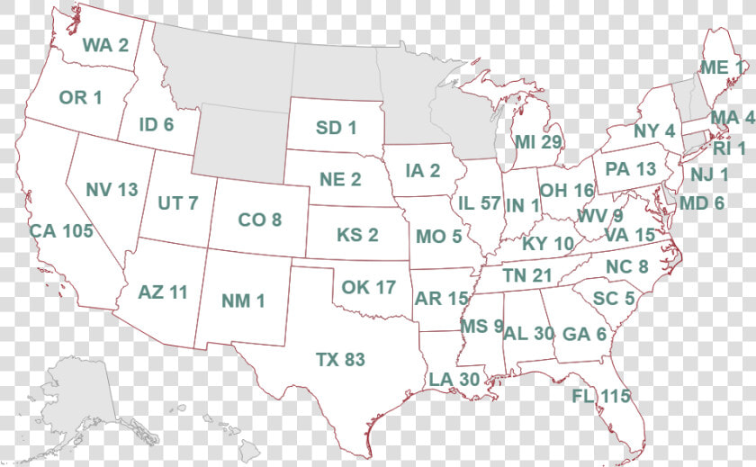 Count Of Agencies By State With A Star Rating Of   Disc Golf Popularity  HD Png DownloadTransparent PNG