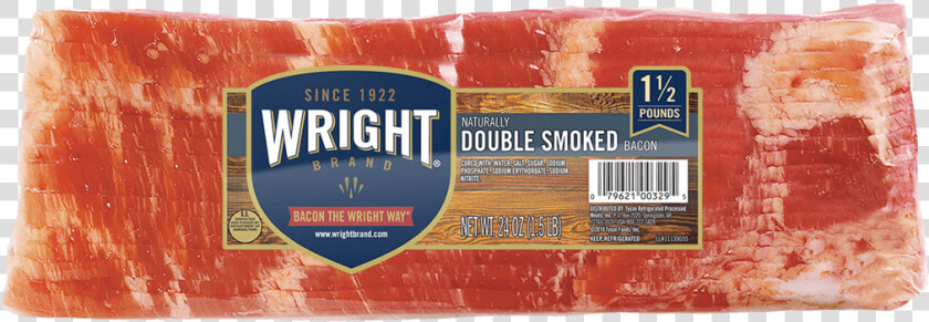 Wright Double Smoked Bacon  HD Png DownloadTransparent PNG