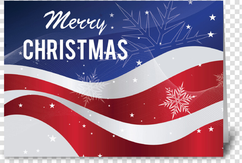 Patriotic Merry Christmas Flag With Snow Greeting Card   Hate People I Just Feel  HD Png DownloadTransparent PNG