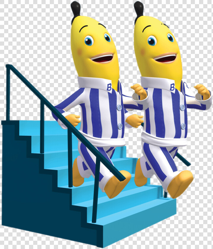 Bananas In Pyjamas Walking Down The Stairs   Animated Bananas In Pyjamas  HD Png DownloadTransparent PNG