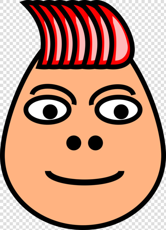 Head cheek face   Egg Head With Hair  HD Png DownloadTransparent PNG