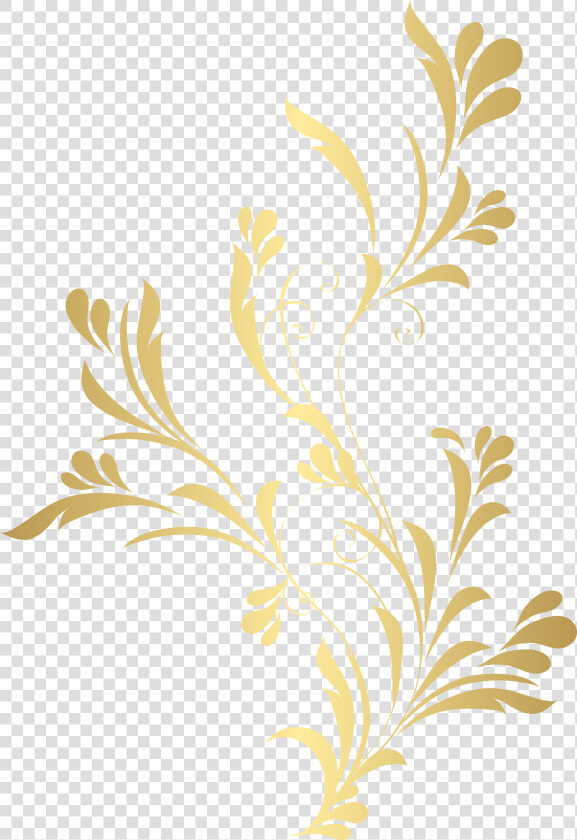 Floral Gold Element Png Clip Art​   Background Flower Gold Png  Transparent PngTransparent PNG