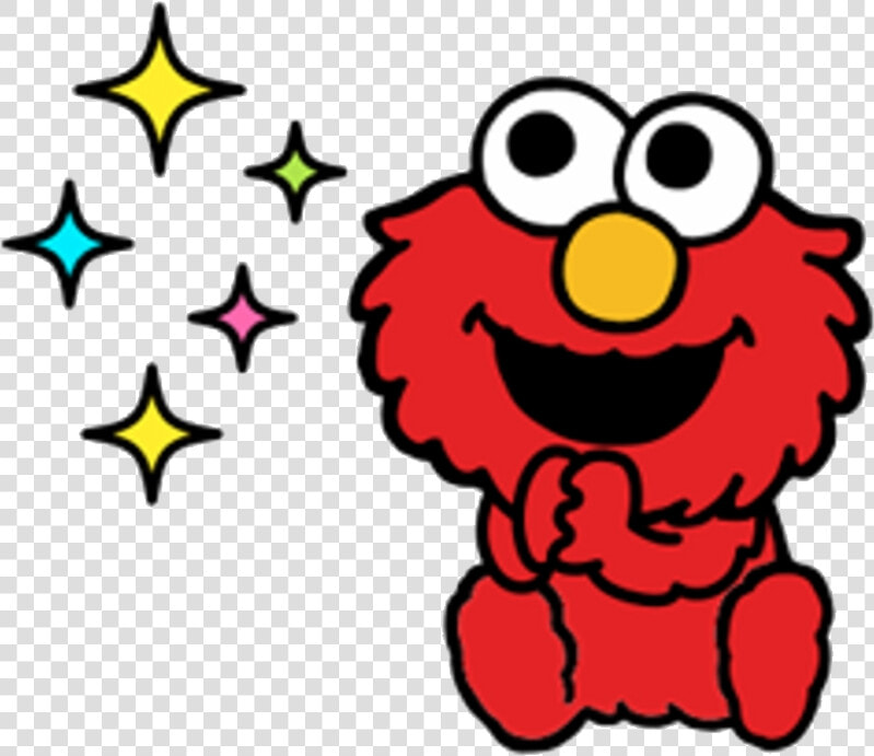 Elmo Sesame Street Stickers Telegram Clipart Transparent   Sesame Street Baby Elmo Clipart  HD Png DownloadTransparent PNG