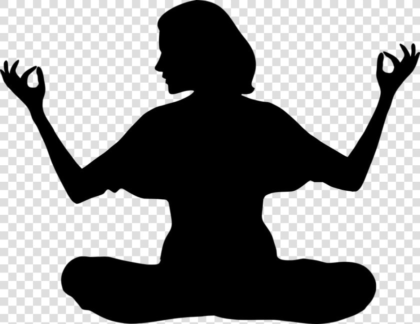 Yoga  Woman  Girl  Mind  Peace  Harmony  Calm   Meditation Silhouette  HD Png DownloadTransparent PNG