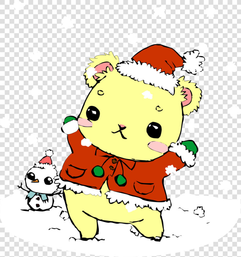 Christmas  Bear  Potato  Noel  St  Claus  Snow  Snowman   หมี ค ริ สมาส  HD Png DownloadTransparent PNG