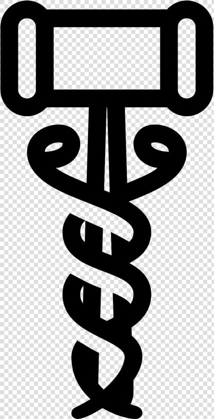 Caduceus Medical Icon   Staff Of Hermes  HD Png DownloadTransparent PNG