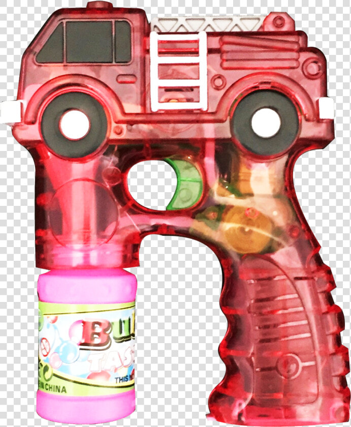 Transparent Fire Truck Bubble Gun   Handgun  HD Png DownloadTransparent PNG