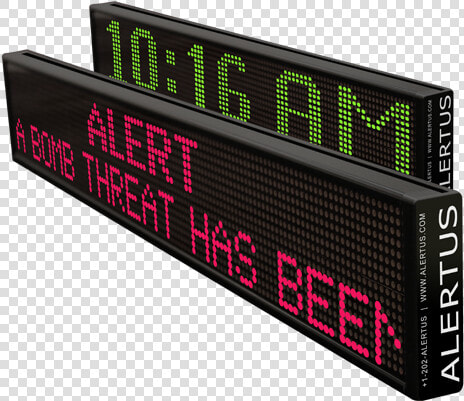 Alertus Led Marquee   Led Display  HD Png DownloadTransparent PNG