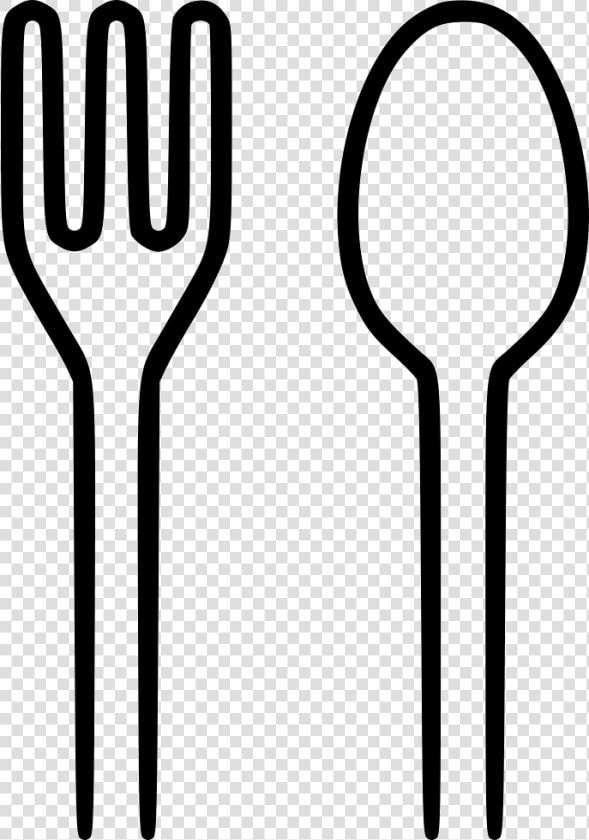 Spoon Svg Png Icon   Spoon And Fork Clipart Black And White  Transparent PngTransparent PNG