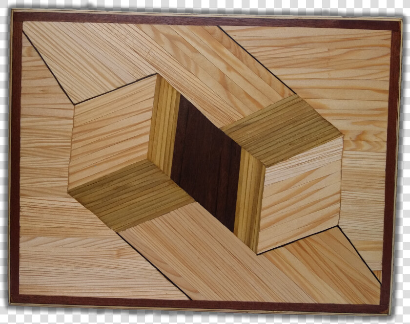 Quadrangular illusion   Plywood  HD Png DownloadTransparent PNG