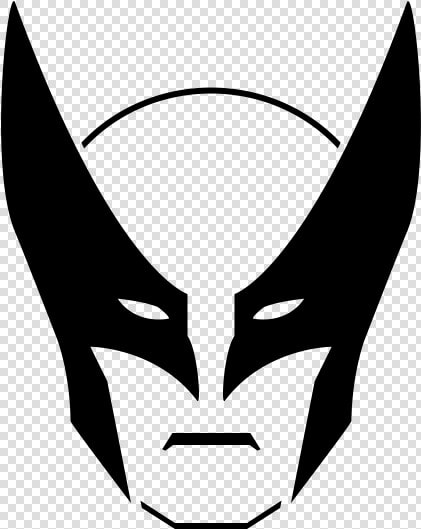 Wolverine Mask Png   Wolverine Mask Black And White  Transparent PngTransparent PNG