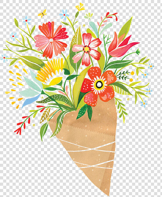 Bouquets De Flores Pinterest   Bunch Of Flowers Illustration  HD Png DownloadTransparent PNG