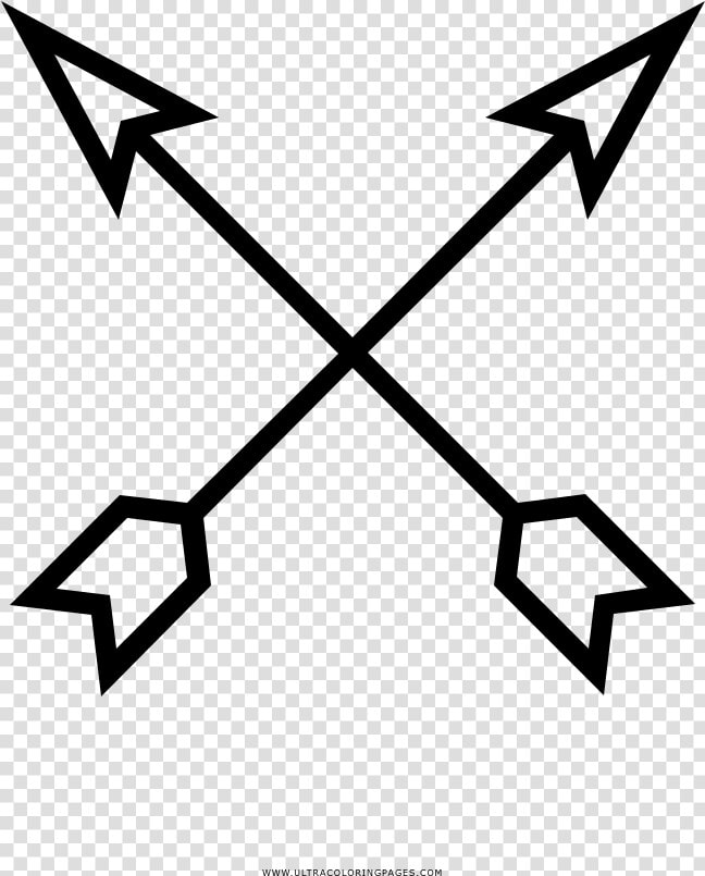 Crossed Arrows Coloring Page   Miley Cyrus Arrow Tattoo  HD Png DownloadTransparent PNG