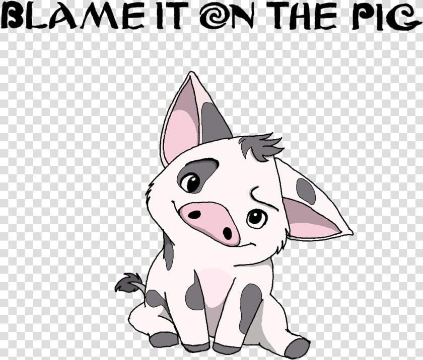 Blame It On The Pig pua The Pig From Moana  Available   Moana Pua Disney Characters  HD Png DownloadTransparent PNG