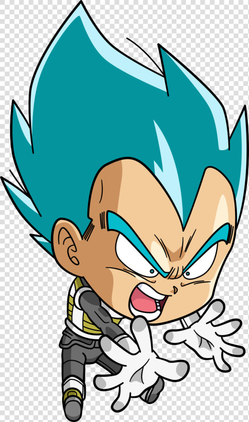 Vegeta Et Bulma  Goku  Dragon Ball Z  Exorciste Bleu    Goku Super Saiyan Chibi  HD Png DownloadTransparent PNG