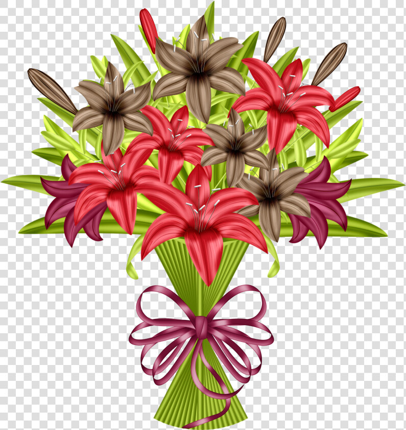 Ramo De Flores Ppslillies   Chocolate Cake  HD Png DownloadTransparent PNG