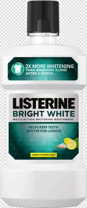 New Listerine Brightwhite Clean   Listerine Mouthwash  HD Png DownloadTransparent PNG