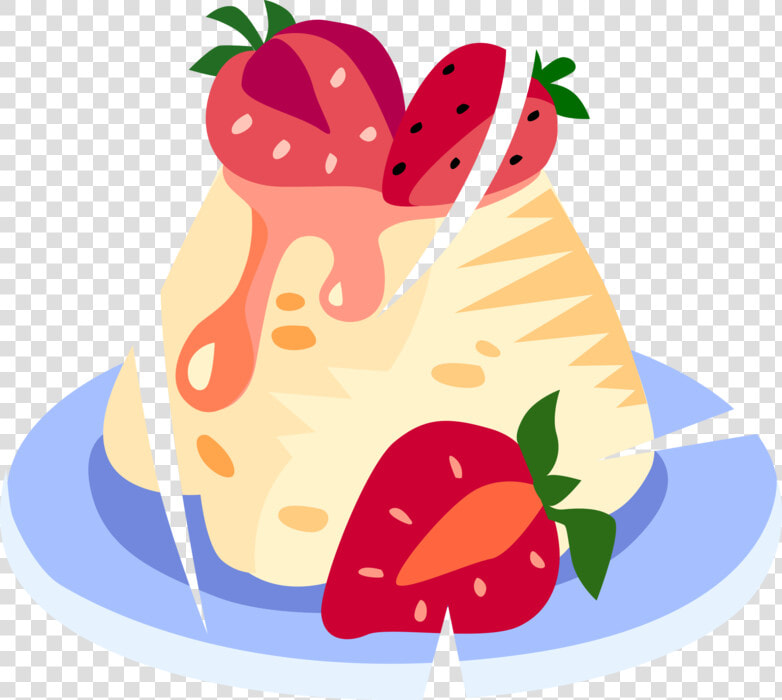 Vector Illustration Of Sweet Dessert Strawberry Shortcake  HD Png DownloadTransparent PNG