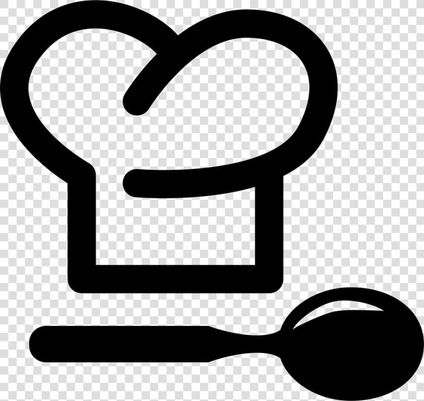 Transparent Spoon Png   Black Chefs Hat Graphic  Png DownloadTransparent PNG