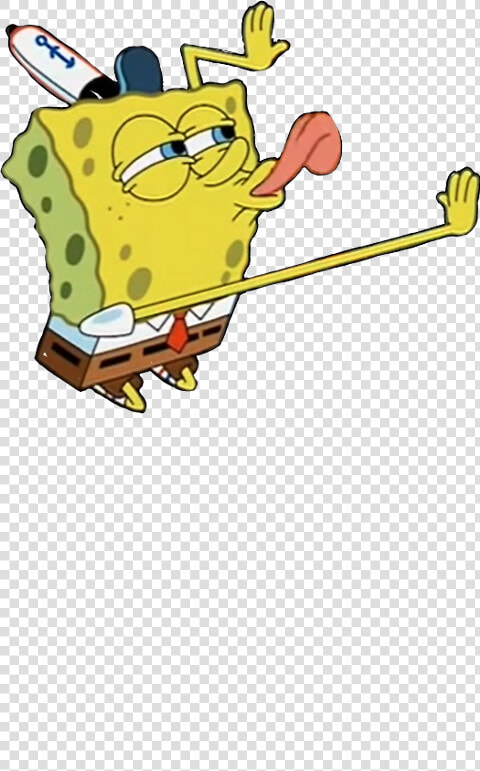 Spongebob Lick Png   Spongebob Licking Transparent  Png DownloadTransparent PNG